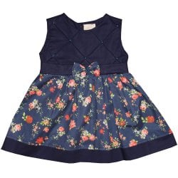 Vestido de Bebê Cherrie Floral Marinho Vestido de Bebê Cherrie Floral Marinho