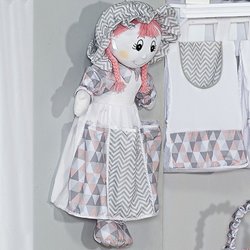 Boneca Porta Fralda Bambi Rosa Boneca Porta Fralda Bambi Rosa