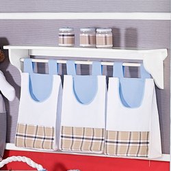 Porta Fraldas Varão Para Quarto de Bebê Marujo 03 Peças Porta Fraldas Varão Para Quarto de Bebê Marujo 03 Peças
