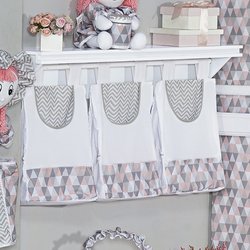 Porta Fraldas + Prateleira Bambi Rosa Porta Fraldas + Prateleira Bambi Rosa