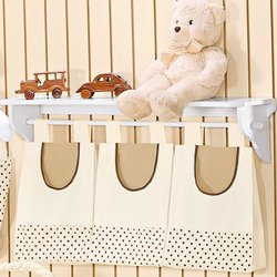 Porta Fraldas Varão Para Quarto de Bebê Ursinho Catatau 03 Peças Porta Fraldas Varão Para Quarto de Bebê Ursinho Catatau 03 Peças