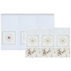 Kit Fralda de Boca e Ombro Nervura Floral Rosê Kit Fralda de Boca e Ombro Nervura Floral Rosê