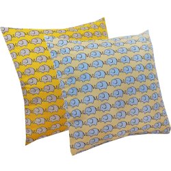 Almofada Elefante Amarelo e Azul 2 Peças Almofada Elefante Amarelo e Azul 2 Peças
