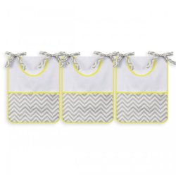 Porta Fraldas Chevron Amarelo 3 Peças Porta Fraldas Chevron Amarelo 3 Peças