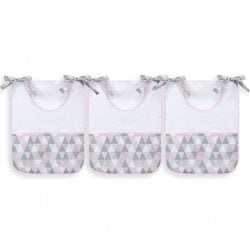 Porta Fraldas Losango Rosa 3 Peças Porta Fraldas Losango Rosa 3 Peças