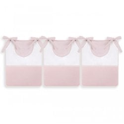 Porta Fraldas Ursa Realeza Poá Rosê 3 Peças Porta Fraldas Ursa Realeza Poá Rosê 3 Peças