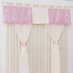 Cortina Quarto de Bebê Pérola Cetim Rosa 5 Peças Cortina Quarto de Bebê Pérola Cetim Rosa 5 Peças