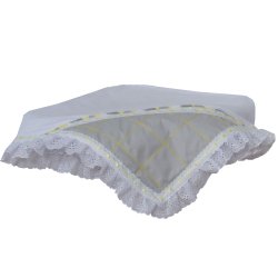 Manta de Bebê Sensação Branco e Amarelo Manta de Bebê Sensação Branco e Amarelo