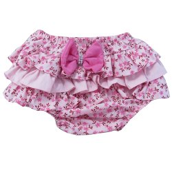 Calcinha de Bebê Floral Rosa Calcinha de Bebê Floral Rosa