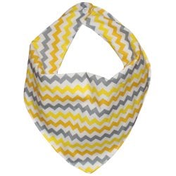 Babador Bandana Chevron Amarelo Babador Bandana Chevron Amarelo