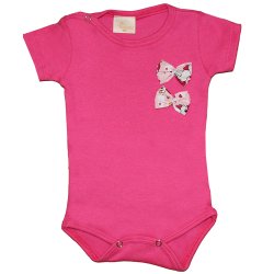 Body de Bebê Pink Lacinho Unicórnio Rosa Body de Bebê Pink Lacinho Unicórnio Rosa