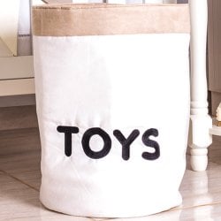 Cesto Organizador Toys Off White e Cáqui Cesto Organizador Toys Off White e Cáqui