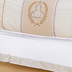 Saia de Berço Para Quarto de Bebê Menino Urso King Saia de Berço Para Quarto de Bebê Menino Urso King
