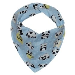 Babador Bandana Panda Azul Babador Bandana Panda Azul