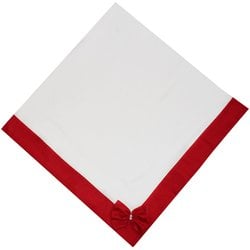 Manta de Bebê Branco e Vermelho Malha Manta de Bebê Branco e Vermelho Malha