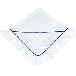 Manta de Bebê Dino Branco e Marinho 100% Algodão 300 Fios Manta de Bebê Dino Branco e Marinho 100% Algodão 300 Fios