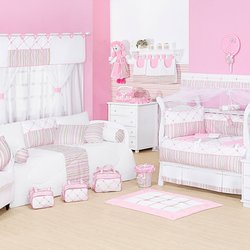 Quarto Completo Enxoval Bebê Menina Maravilha Rosa 100% Algodão Quarto Completo Enxoval Bebê Menina Maravilha Rosa 100% Algodão