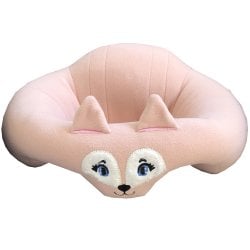 Almofada de Apoio Puff Para Bebê Sentar Raposa Rosê Almofada de Apoio Puff Para Bebê Sentar Raposa Rosê