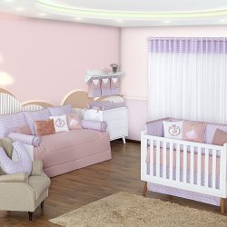 Quarto de Bebê Bailarina Lilás 26 Peças Quarto de Bebê Bailarina Lilás 26 Peças