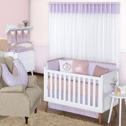 Quarto de Bebê Bailarina Lilás 17 Peças Quarto de Bebê Bailarina Lilás 17 Peças