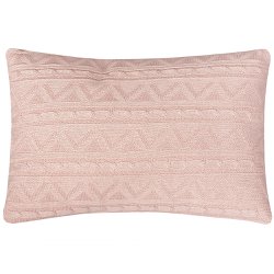 Almofada Tricot Rosê Almofada Tricot Rosê