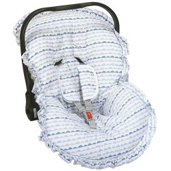 Capa Bebê Conforto My Prince Azul Petróleo 3 Peças Capa Bebê Conforto My Prince Azul Petróleo 3 Peças