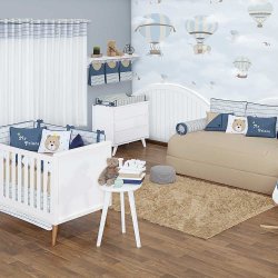 Quarto de Bebê My Prince Azul Petróleo 26 Peças Quarto de Bebê My Prince Azul Petróleo 26 Peças