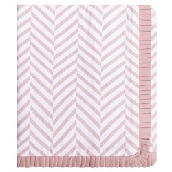 Manta de Bebê Coelhinha Zig Zag Rosê Manta de Bebê Coelhinha Zig Zag Rosê