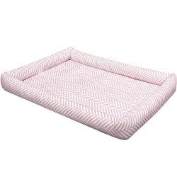 Colchonete para Bebê Coelhinha Zig Zag Rosê 3 Peças Colchonete para Bebê Coelhinha Zig Zag Rosê 3 Peças