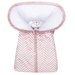 Porta Bebê Coelhinha Zig Zag Rosê Porta Bebê Coelhinha Zig Zag Rosê