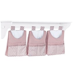 Porta Fraldas + Prateleira Coelhinha Zig Zag Rosê Porta Fraldas + Prateleira Coelhinha Zig Zag Rosê