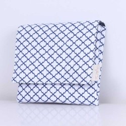 Trocador Portátil Arabesco Marinho com Bolso Trocador Portátil Arabesco Marinho com Bolso