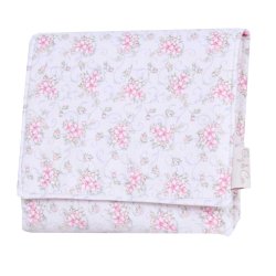 Trocador Portátil Floral e Rosa com Bolso Trocador Portátil Floral e Rosa com Bolso