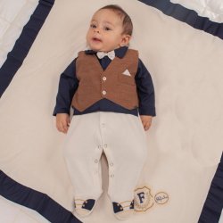 Saída de Maternidade Elegance Palha Plush 3 Peças Saída de Maternidade Elegance Palha Plush 3 Peças