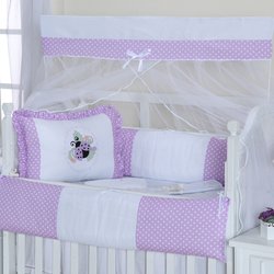 Kit Berço Americano Joaninha Lilás 9 Peças Kit Berço Americano Joaninha Lilás 9 Peças