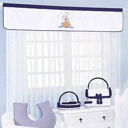 Cortina Para Quarto de Bebê Menino Enxoval 2,00M Urso Navegante Cortina Para Quarto de Bebê Menino Enxoval 2,00M Urso Navegante
