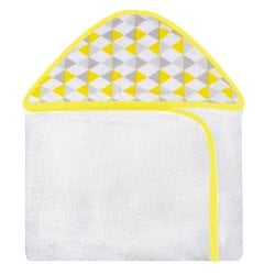 Toalha de Banho Losango Amarelo com Capuz Toalha de Banho Losango Amarelo com Capuz
