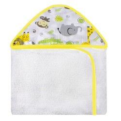 Toalha de Banho Safari Amarelo com Capuz Toalha de Banho Safari Amarelo com Capuz