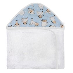 Toalha de Banho Ovelha Azul com Capuz Toalha de Banho Ovelha Azul com Capuz