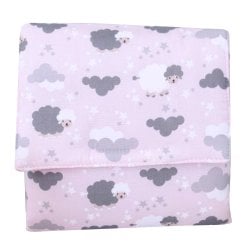 Trocador Portátil Ovelha Rosa com Bolso Trocador Portátil Ovelha Rosa com Bolso