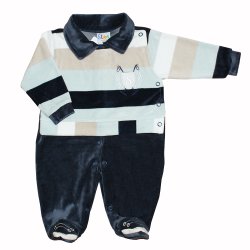 Macacão Longo de Bebê Enzo Marinho Plush Macacão Longo de Bebê Enzo Marinho Plush