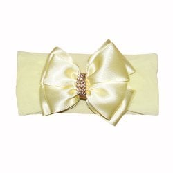 Faixa de Cabelo para Bebê Princess Amarelo Faixa de Cabelo para Bebê Princess Amarelo
