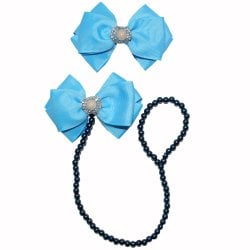 Prendedor de Chupeta + Presilha de Cabelo Azul Prendedor de Chupeta + Presilha de Cabelo Azul