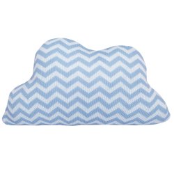 Almofada Nuvem Chevron Azul Tricot Almofada Nuvem Chevron Azul Tricot