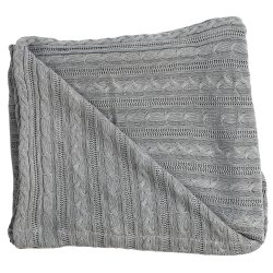 Cobre Leito para Berço Lauren Cinza Tricot Cobre Leito para Berço Lauren Cinza Tricot