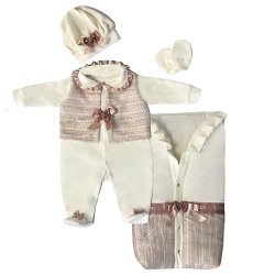 Saída de Maternidade Anna Palha Plush 5 Peças Saída de Maternidade Anna Palha Plush 5 Peças