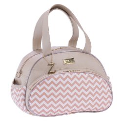 Bolsa Maternidade Chevron e Bege M Bolsa Maternidade Chevron e Bege M