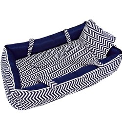 Ninho para Bebê Chevron Marinho com Alça 2 Peças Ninho para Bebê Chevron Marinho com Alça 2 Peças