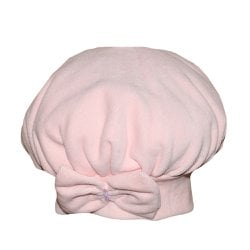 Boina para Bebê Laço Rosa Plush Boina para Bebê Laço Rosa Plush