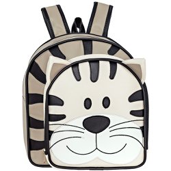 Mochila Infantil Tigre Bege Mochila Infantil Tigre Bege
